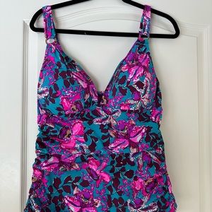 Lilly Pulitzer size 14 Tankini top - orchid you not swim blue rhapsody. Palice